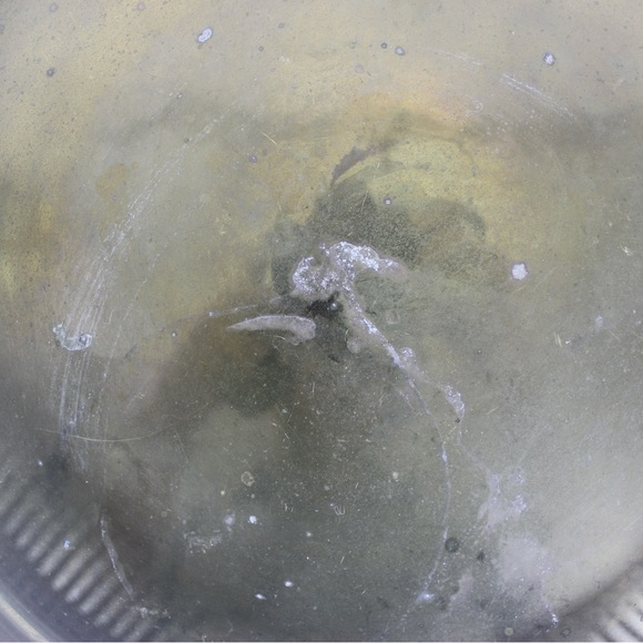 Vintage 12” Brass Gallery Tray with Floral Handles for Serving Drinks - Picture 5 of 8